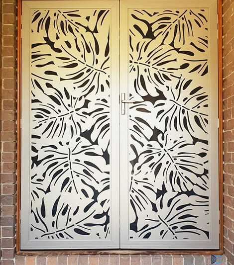 Monstera-Champagne-Double-Doors-Decoview